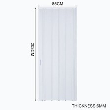 203cm PVC Folding Doors Indoor Concertina Accordion Doors Sliding Folding Doors