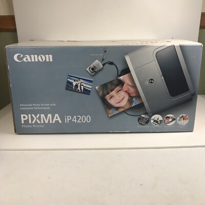 Canon PIXMA iP4200 Photo Inkjet Color Printer w/ Duplex printing NEW Open Box