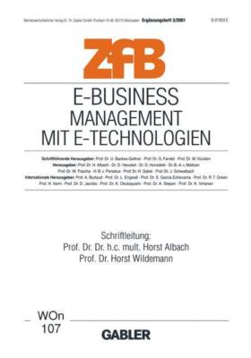 E-Business Management mit E-Technologien | Buch | 9783409118767