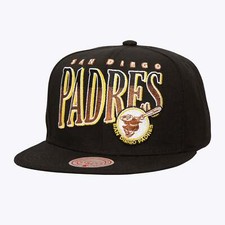 Mens Mitchell Ness MLB LINE WORK SNAPBACK COOP PADRES