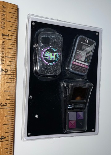 Rainbow High Shadow Reina Glitch Crowne Doll Outfit Cell Phone & Case Makeup NEW