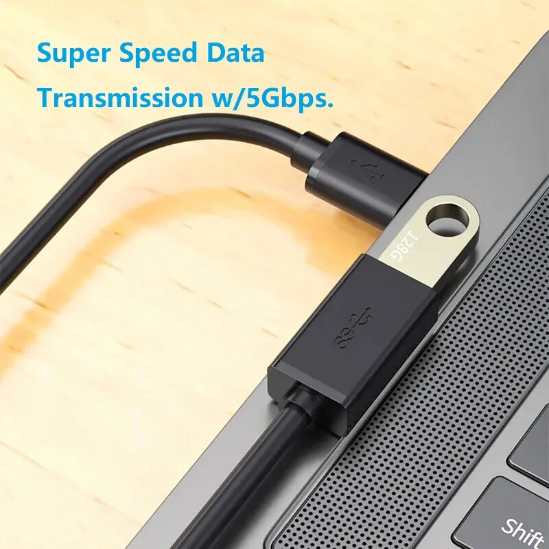USB 3.0 Extension Cable – High-Speed Type A Male To Female Extender Cord, Multiple Lengths 9 thumbnail image