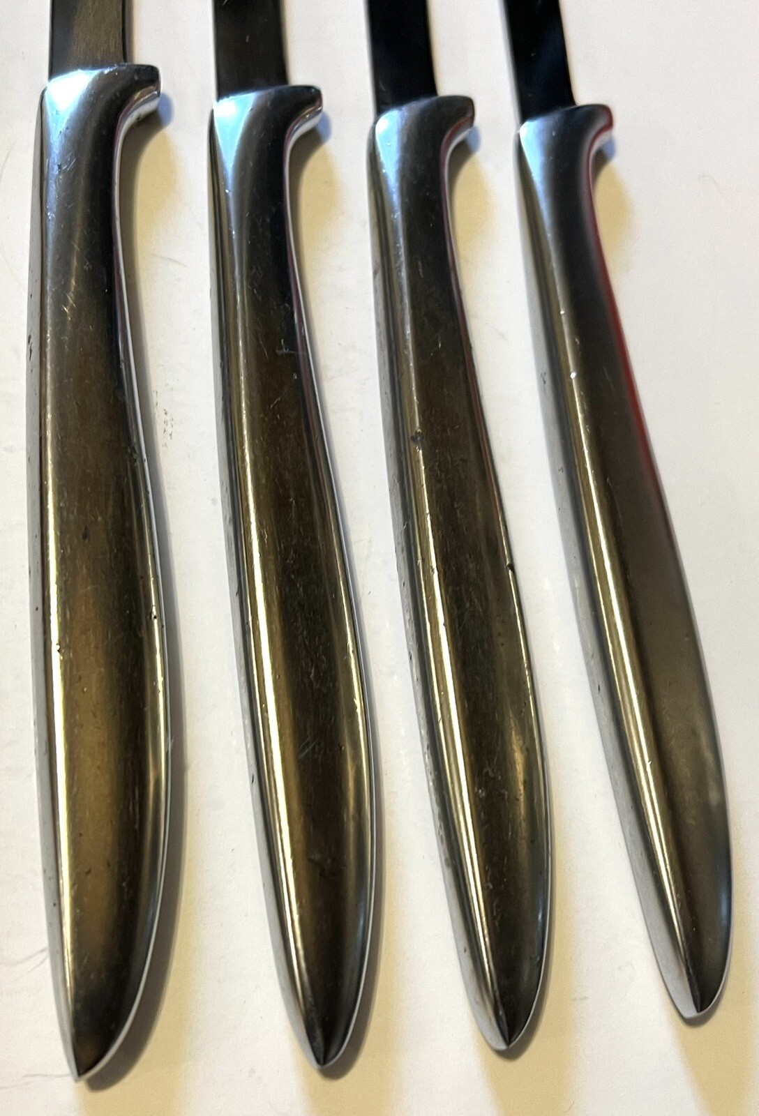 Vintage Gerber Miming Steak Knives Set Of 4 Stainless Steel 3" Blade T