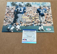 DAN REEVES-DUANE THOMAS SIGNED DALLAS COWBOYS 8X10 PHOTO PSA/DNA CERTIFIED