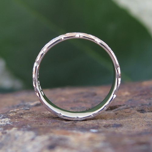 Hawaiian Jewelry Silver Pink Gold Plated Queen Love Wedding Ring Band 6mm SR1276 - Picture 3 of 5