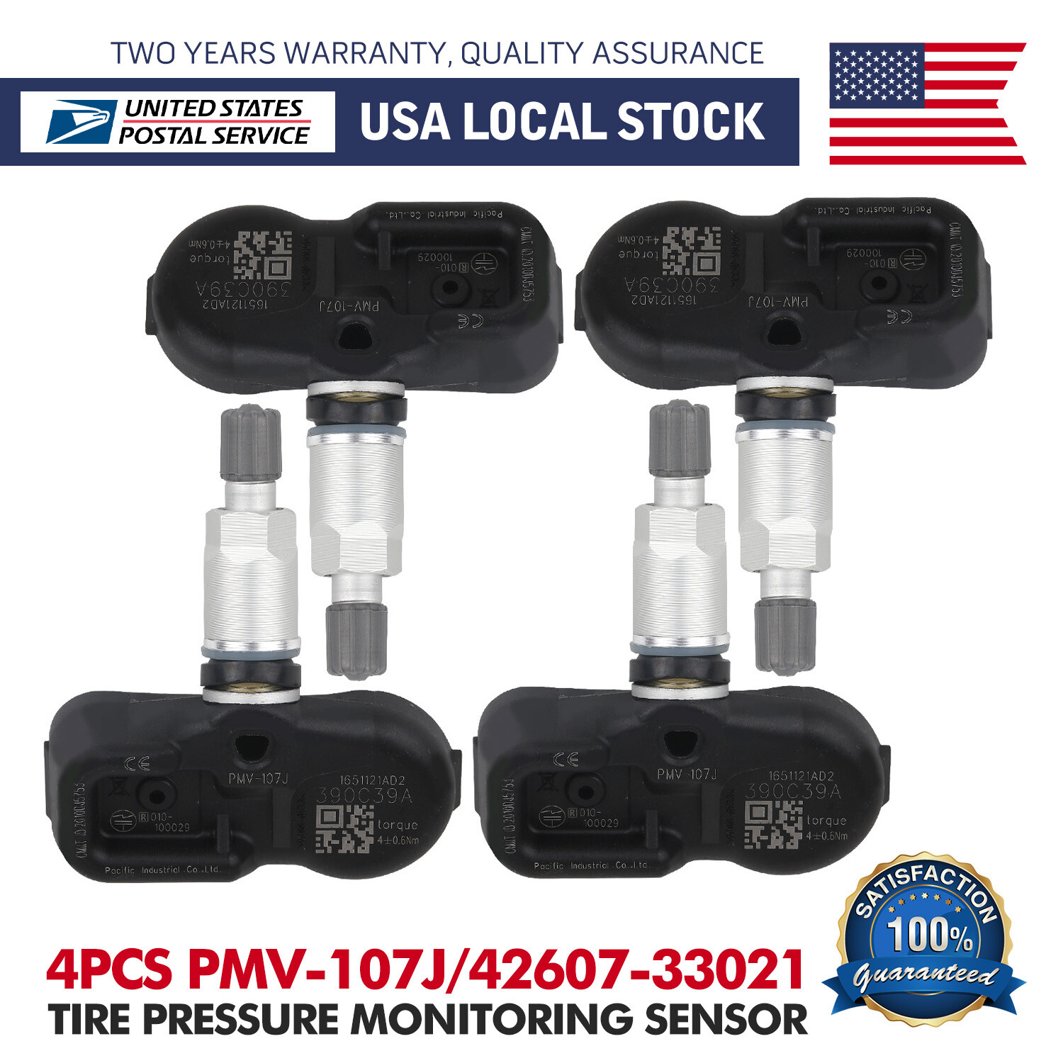 4PC Genuine TPMS 4260733021 For 20062015 Toyota TIRE PRESSURE