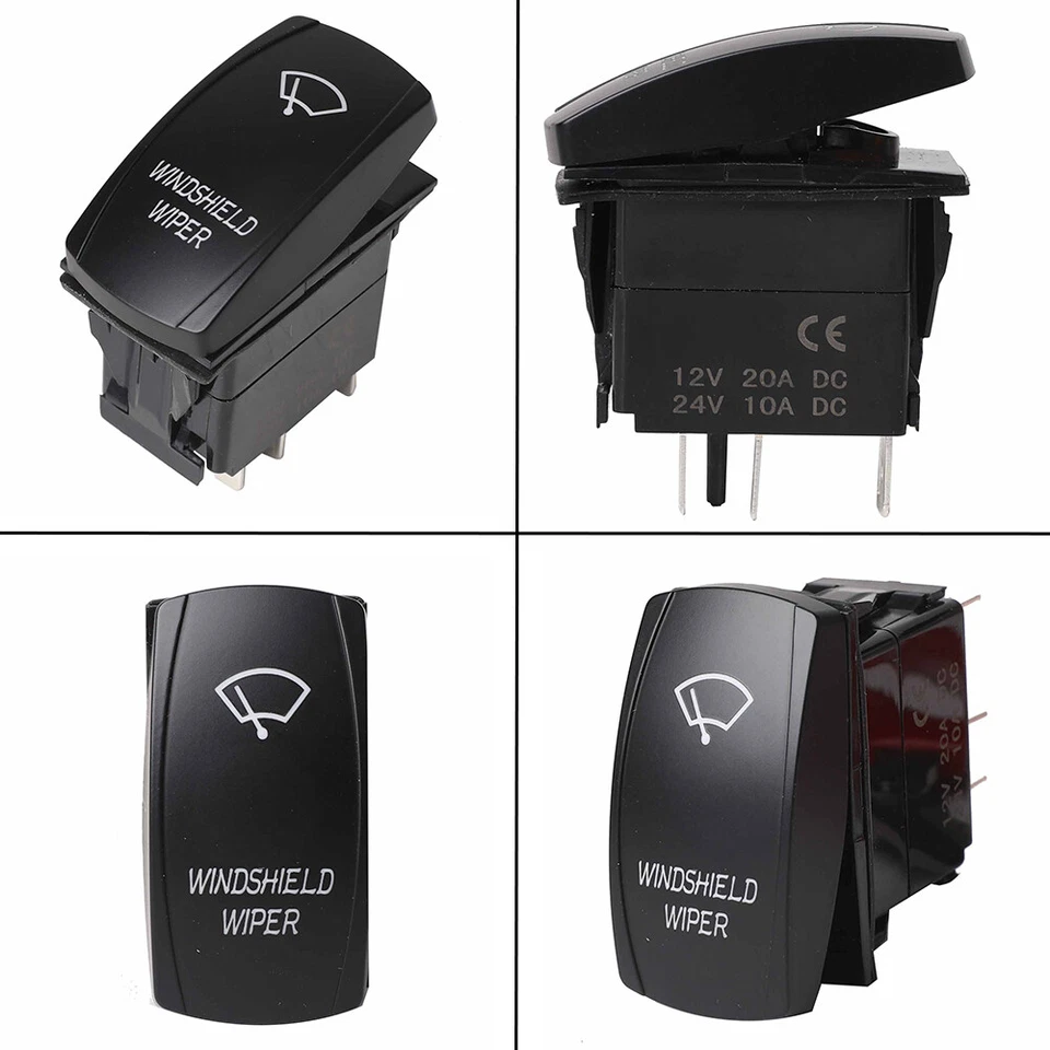 电动挡风玻璃刮水电机套件+摇杆开关适用于 Polaris RZR PRO XP/PRO R — 第 4/4 张图片