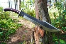 24 inch Hand-Forged Tactical Machete Sword with Clip Point Blade