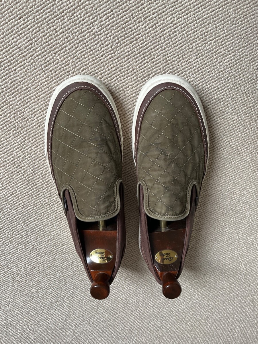 Vans x Barbour slip on shoes. 9.5 Uk size, (w/o shoe tree 