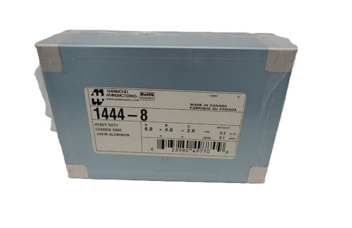 Hammond 1444-8 Aluminium Chassis -Natural - 152 x 102 x 51mm - Picture 3 of 3