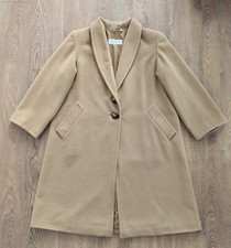 MAX MARA 100% Kamelhaar Wolle Damen Langer Mantel Overcoat Beige