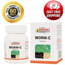 Bakson Worm-C 75 Tabletas Suplemento Homeopático Eficaz y Seguro para Eliminar Gusanos
