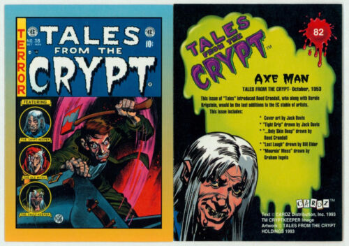 Tarjeta de portada de cómic Axe Man 1993 Tales From The Crypt #38 EC ~ Arte de Jack Davis  - Imagen 1 de 1