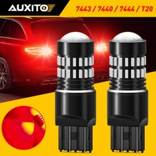 Auxito 7443 Red Led Brake Turn Signal Tail Parking Light Bulbs 48smd 7440 7444