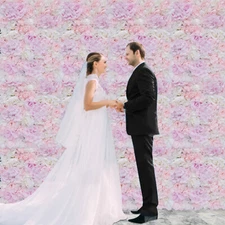 12 pcs Artificial Hydrangea Flower Wall Panel Party Garden Wedding Party Decor