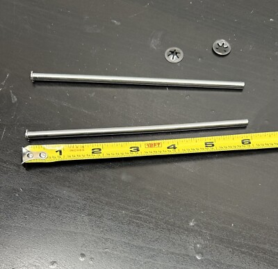 Tonka Parts, Two Reproduction Axles 3/16 x 6  with Two Push Clips