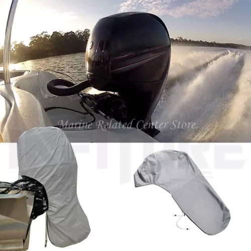 6-225HP 420/600D Full Waterproof Outboard Boat Engine Motor Cover Protection Bag - Picture 6 of 30