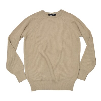 BARBOUR Pullover Gr S D827 Made in Scotland Cotton Rich Raglan Tan Kaschmir Cas