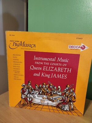 INSTRUMENTAL MUSIC FROM FROM THE COURTS OF QUEEN ELIZABETH & KING JAMES RECORD