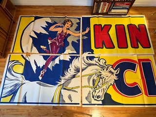 Large Vintage King Brothers 8 Sheet Circus Poster