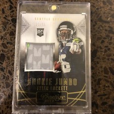 2015 Panini Prestige Tyler Lockett Rookie Jumbo Patch /50  RC Seattle