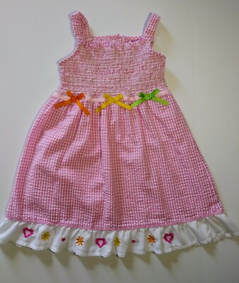 2b Real Pick Plaid Sundress Size 6x