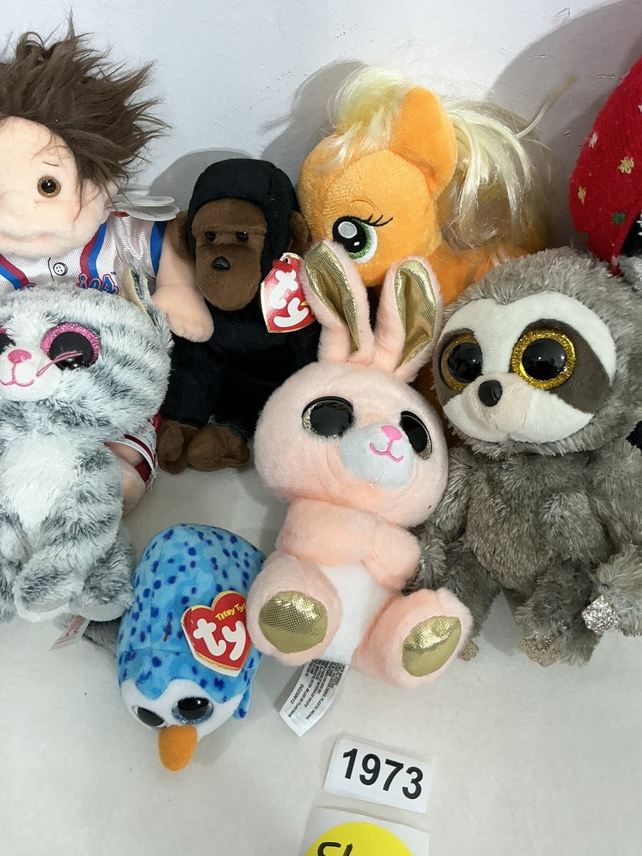 set of 10 plush ty beanie babies Various Sizes 3 To 11 Inches | eBay