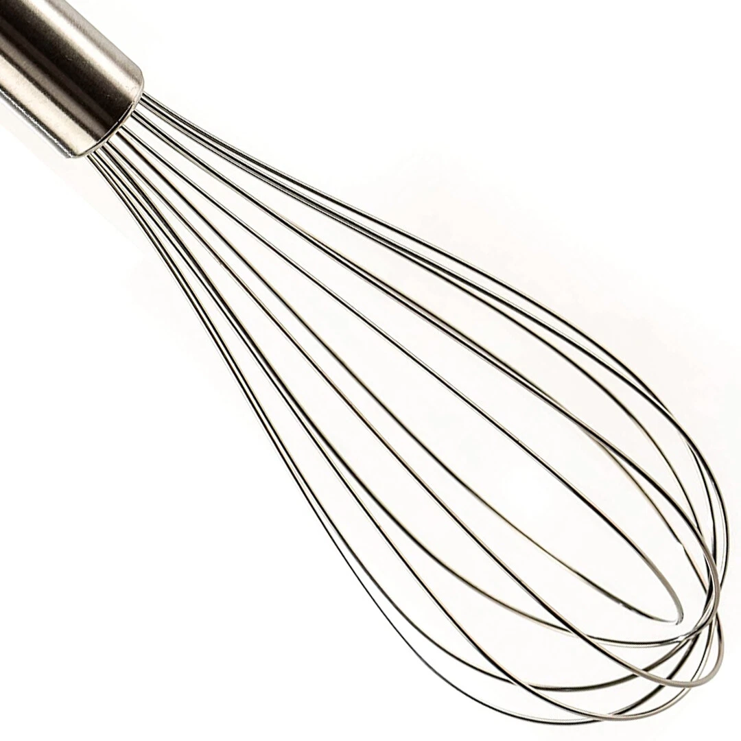 12 Pack - Stainless Steel Wire Whisk Set - Heat Resistant Egg Beater