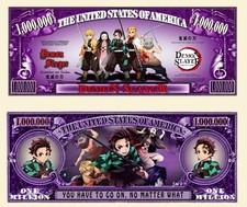 OUR DEMON SLAYER NOVELTY NOTE AND BILL  (2 Each)