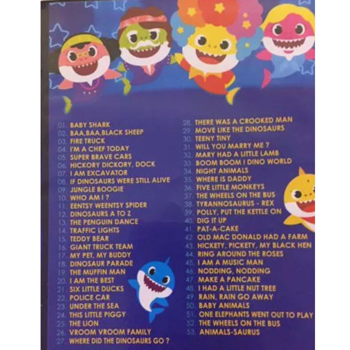 DVD English Version Baby Shark Series Children Pinkfong DVD English Version Baby Shark Series Children Pinkfong