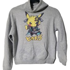 Pacific  Co Youth L Grey Graphic "Dark" Pikachu Hoodie