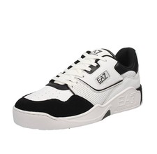 Ea7 Emporio Armani Basket Low - Sneakers In Pelle Bianco - Taglia 43 1/3 [9.5 US