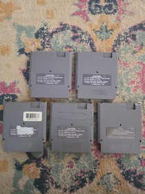 5 NES, Super Mario Bros. 3, Guardian Legend, Bart, Ghostbusters 2, Festers Quest