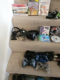 video game lot, consoles and games and accessories 