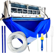 Ac Cleaning Bag With Support Rods, Ac Cleaning Cover With Wider Opening, Waterpr