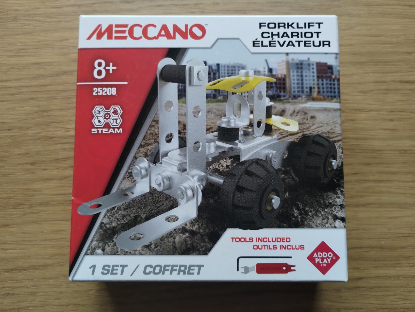 Meccano Fork Lift Truck (8+) 25208, New, Sealed