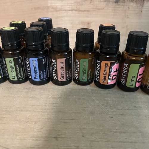 Large Lot Of 13 Bottles Of Doterra Essential Oils All Full - Picture 3 of 11