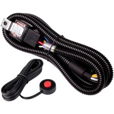 12v Car Horn Relay Wiring Harness Kit and Horn Push Button