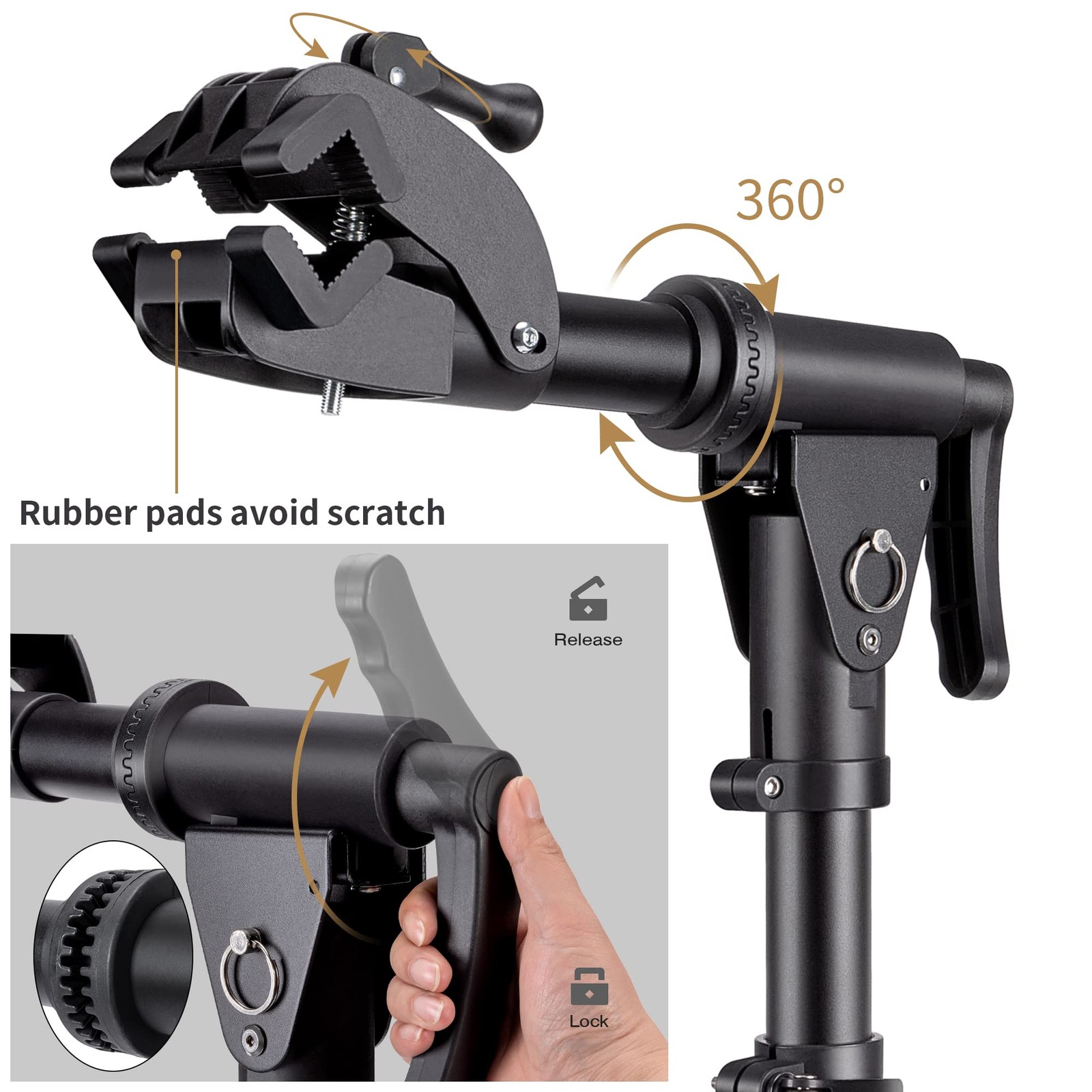 Bike Repair Stand - Max 88lbs Bench Mount Rack Workstand for Mountain & Road ...