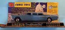 Corgi Toys 262 Blue Lincoln Continental Executive Limousine Original Box 1967 Corgi Toys 262 Blue Lincoln Continental Executive Limousine Original Box 1967