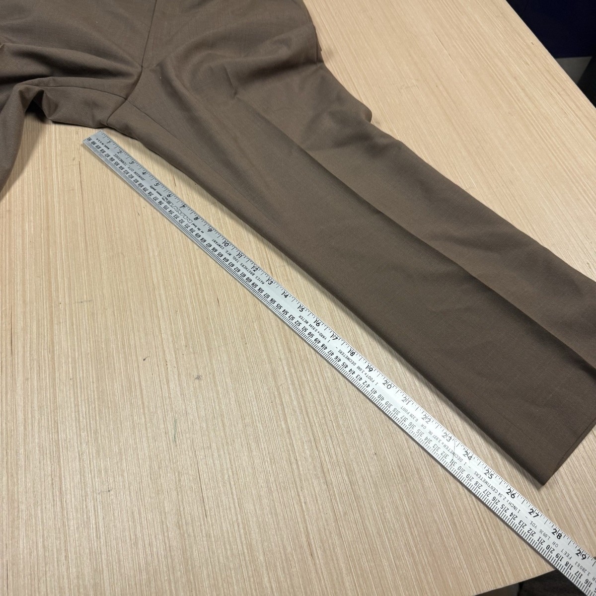 Vintage 60s 70s Trousers Arthur Winer Drop Loop Fine Wool Talon
