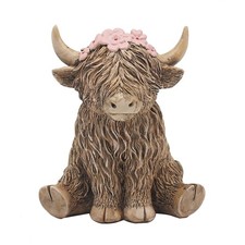 Highland Cow Flowers Figurines…