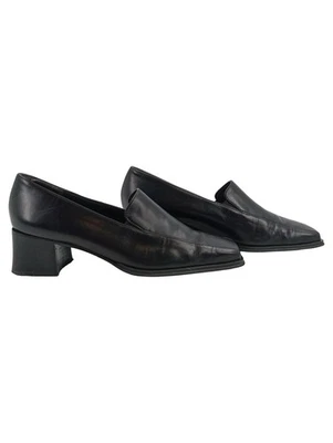 Paul Green Mocassins Femme Noir Cuir Talon Bloc Business (EU 42.5) - Photo 1/4