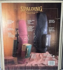 Spalding Golf Bag Deluxe Padded Nylon Travel Cover Black Model 89905-NIB