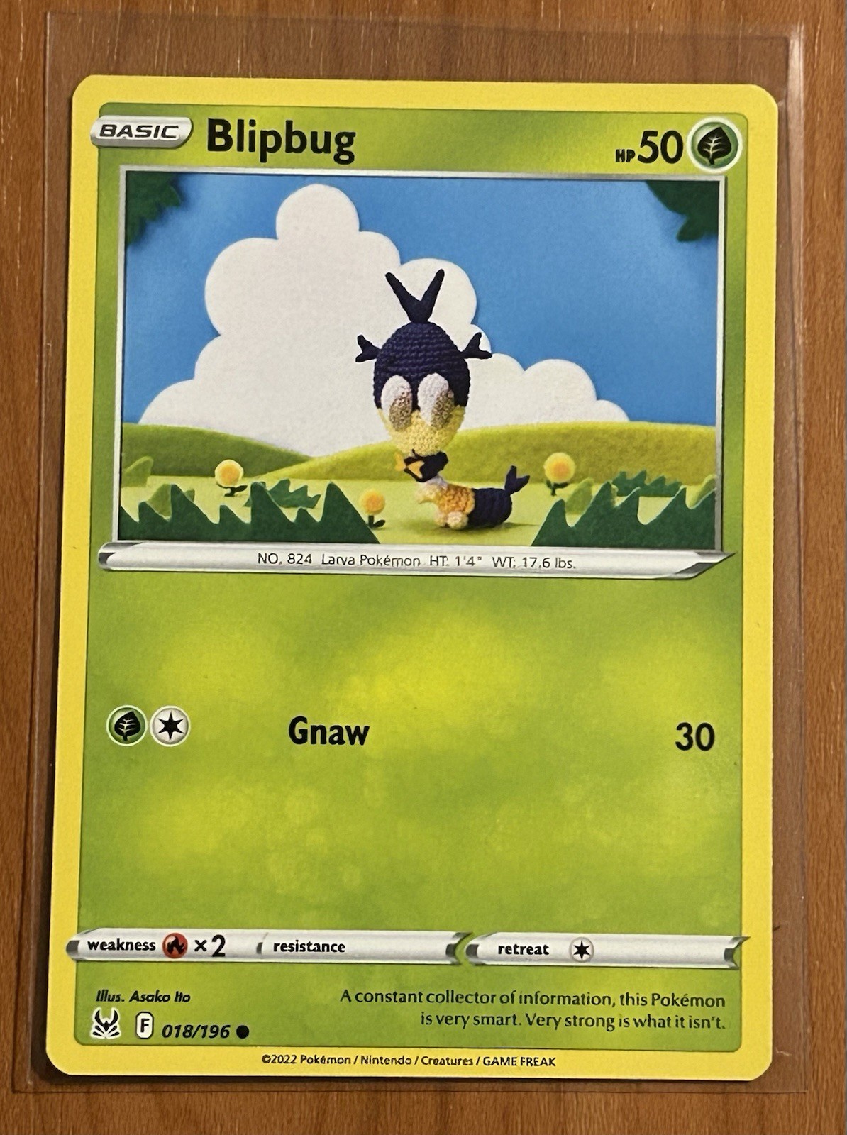 Pokémon TCG Blipbug 018/196  NM Asako Ito