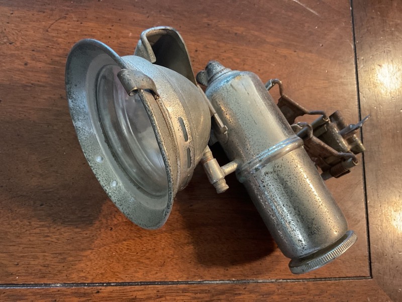 IMPEX ANTIQUE BICYCLE FLINT HEADLAMP, HEADLIGHT