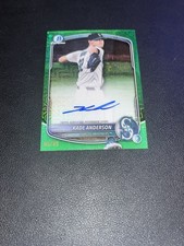 2025 Bowman Draft Chrome Kade Anderson Mega Box Green Mojo On Card Auto /99