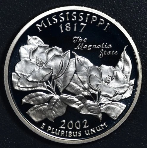 2002-S 50 State Quarters Mississippi Proof — photo from the most recent tracked eBay sale