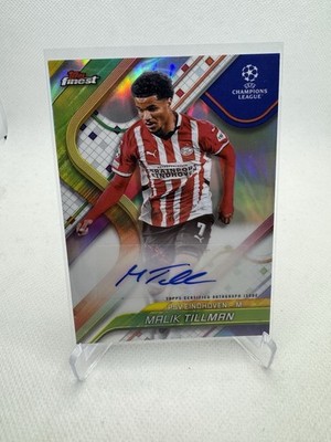 Malik Tillman Auto - Topps Finest UCC 2024/25 - PSV Eindhoven USA