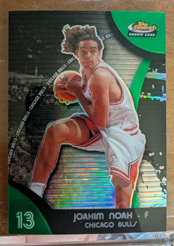 Joakim Noah [Green Refractor] #81 2007 Finest card